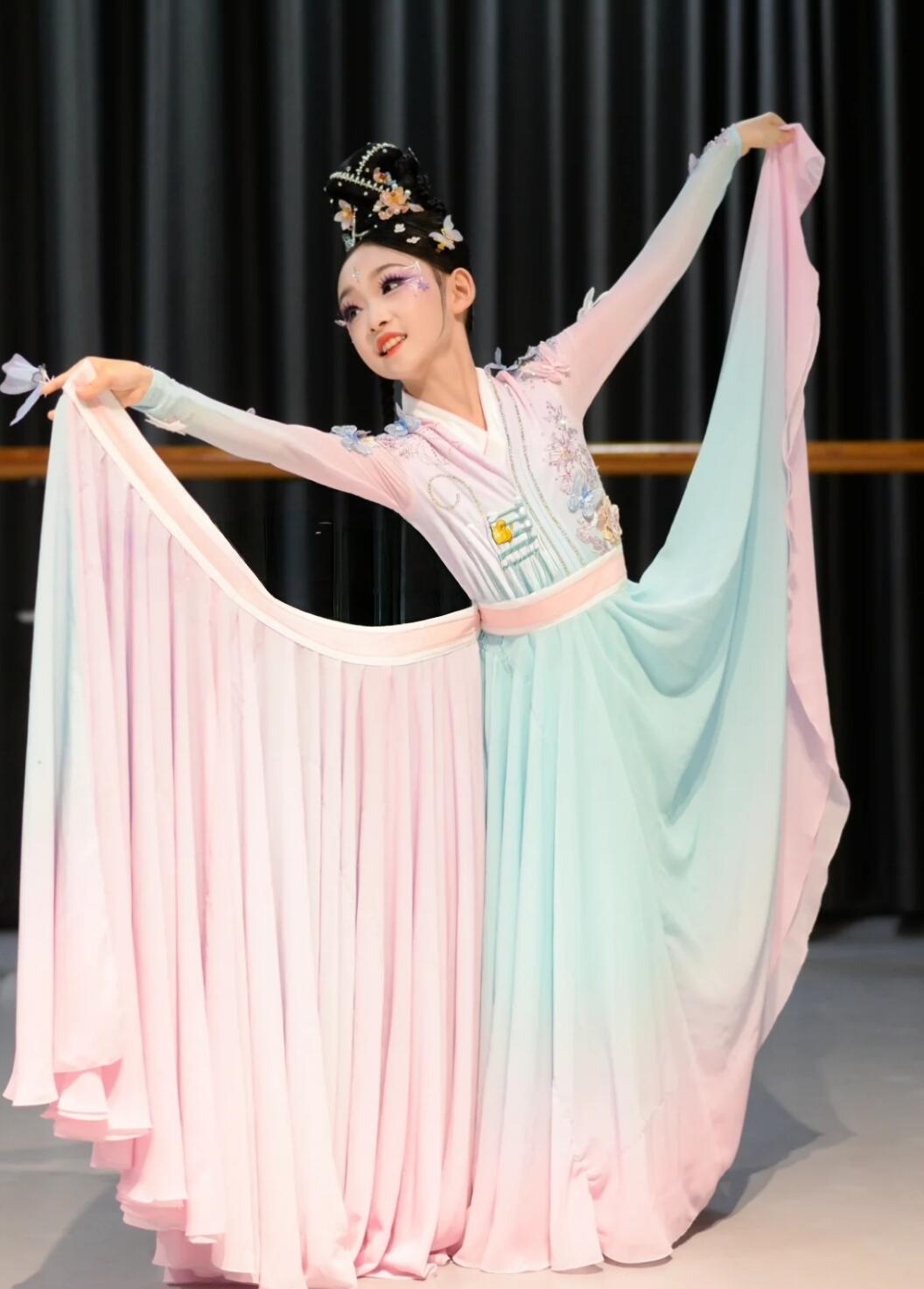 Classical Dance Die Meng Yun Shui Xiang Butterfly Costume Chinese Stage Performance Solo Dance Outfit