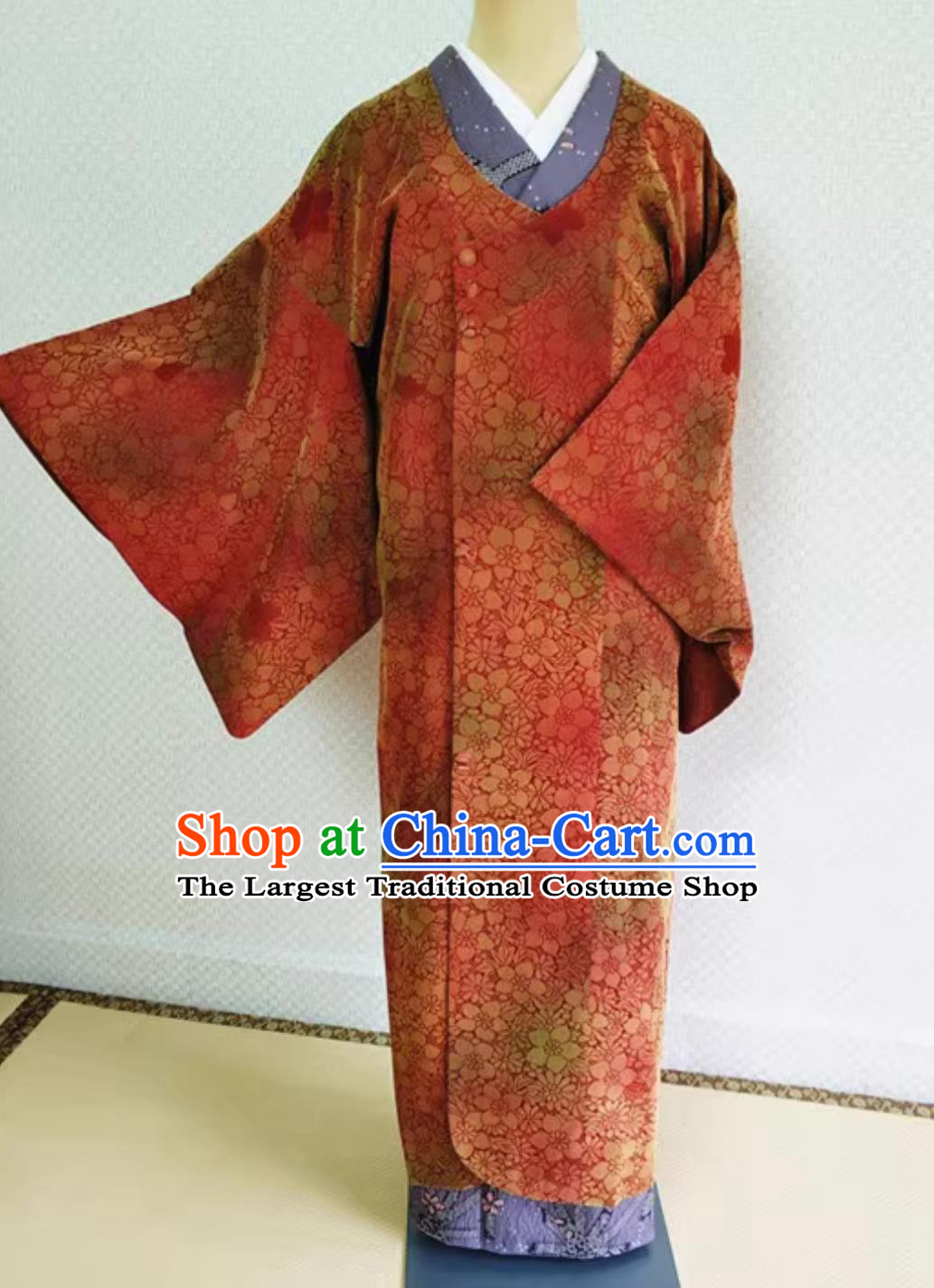 Japanese Import Authentic Rinori Weave Michiyuki Kimono Coat Haori Travel Attire