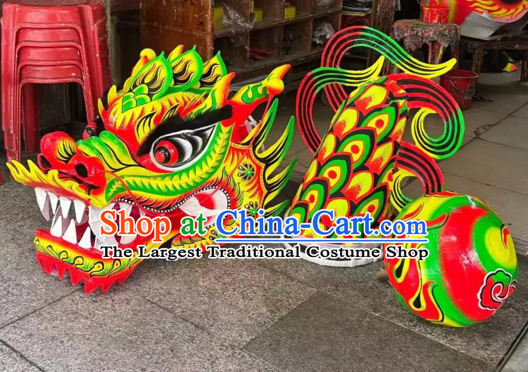 Chinese Traditional Dragon Dancing Props New Year Parade Dragon Dance Costume Competition Dragon Dance Equipment