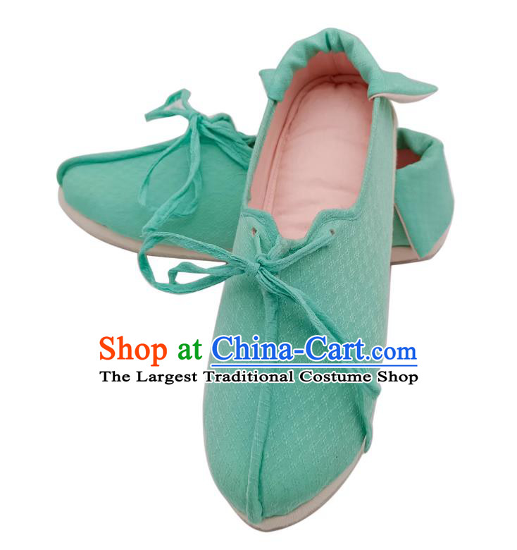 Traditional Chinese Shoes Southern Song Dynasty Hanfu Shoes Handmade Thousand Layer Sole Cloth Shoes
