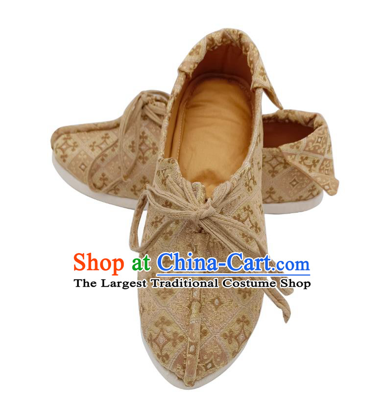 Handmade Thousand Layer Sole Cloth Shoes Traditional Chinese Shoes Southern Song Dynasty Hanfu Shoes
