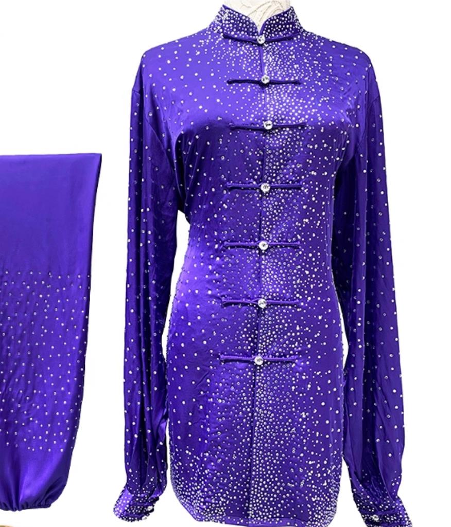 Professional Tai Chi Wushu Competition Performance Outfit Chinese Qigong Baduanjin Training Clothing
