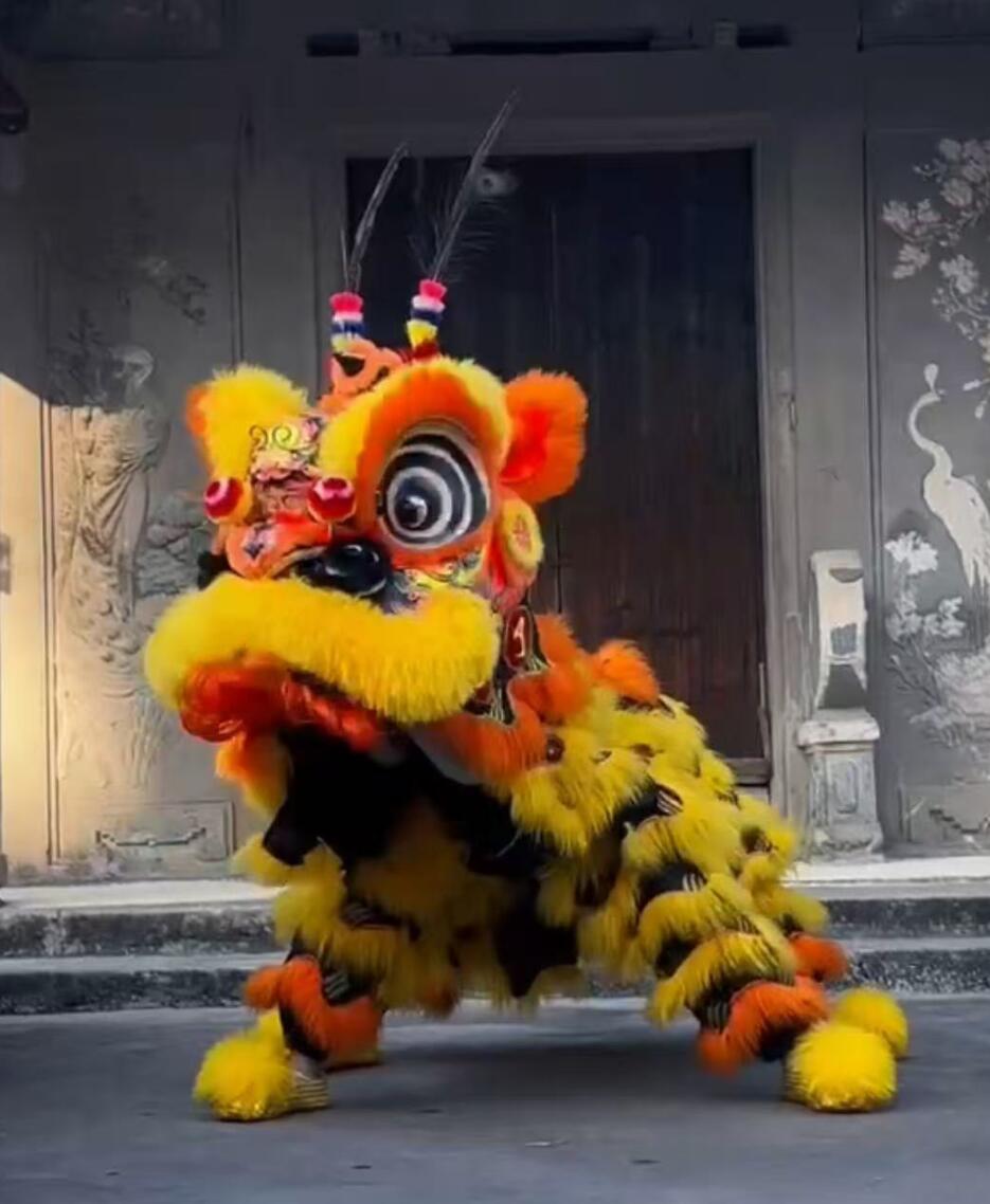 Lion Dance Monkey King Set Pure Wool Lion Head Sun Wukong Head Monkey King Lion Dance Costume