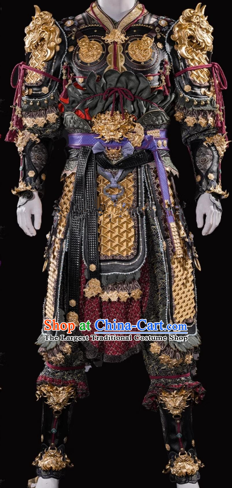 Black Myth Wukong Costume Handsome Monkey King Armor Cosplay Sun Wukong Halloween Clothing