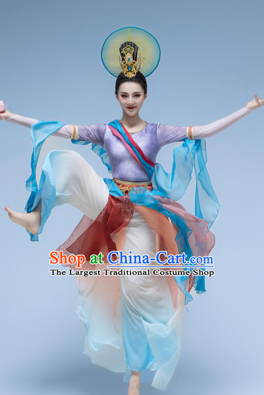 Dunhuang Group Dance Lianhua Same Style Feitian Dance Clothing Stage Performance Costume Pipa Song Dress