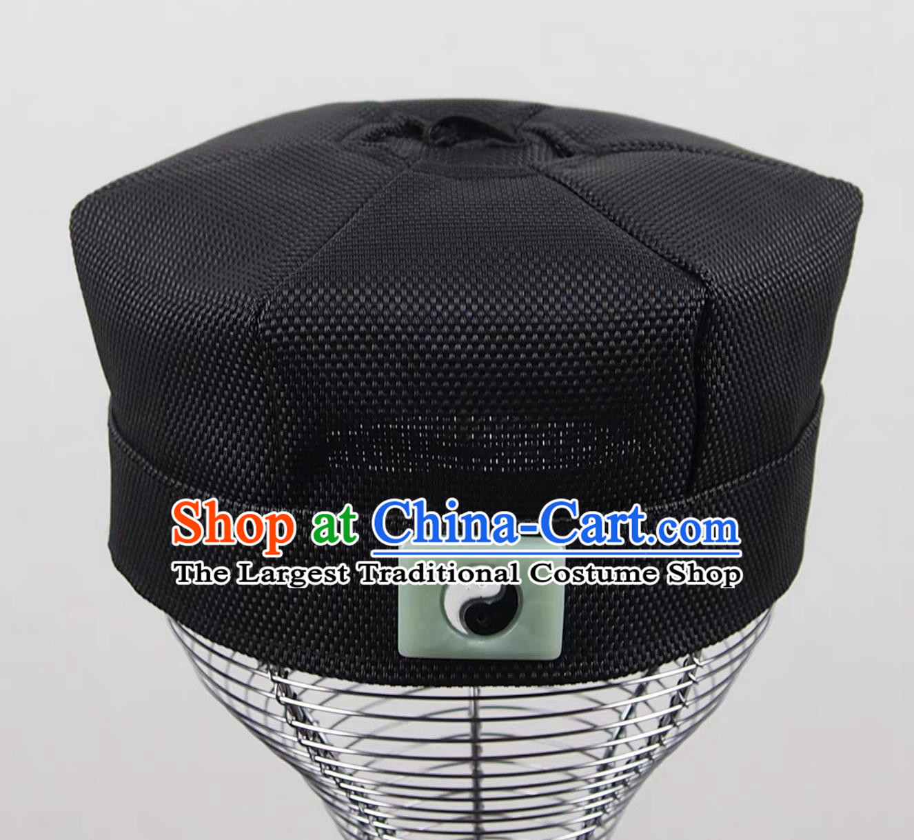 Chinese Taoist Zhengyi Hexagonal Hat Bagua Pattern Hat Wudang Master Quanzhen Hunyuan Scarf