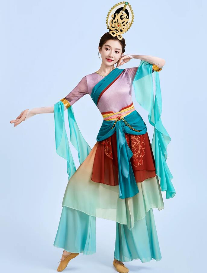 Dunhuang Flying Apsaras Performance Costume Call Of The Ancient Reverse Pipa Chinese Style Silk Road Classical Dance Dress